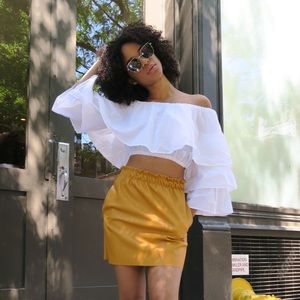 Mustard skirt